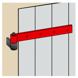 PENTURE DROITE PERCEE 40x6 Ø16mm LONG 1000mm