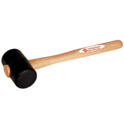 Maillet tonneau caoutchouc noir Ø 50mm