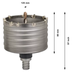 COURONNE TREPAN VISSEE SDS MAX D.125 MM