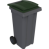 CONTENEUR ROULANT 120L GRIS VERT