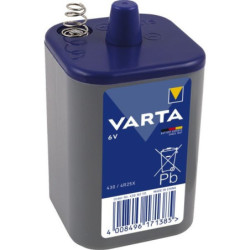 Pile à ressort plastique saline 4R25 Varta