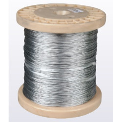 Câble acier galvanisé 7 brins Bobine de 500m