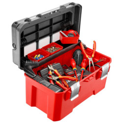 BOITE A OUTILS PLASTIQUE 20 POIGNEE ALU BP.P20APB
