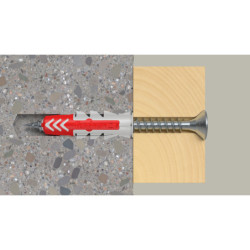 CHEVILLE DUOPOWER BIMATIERE 8x40 (boite de 100 pcs)
