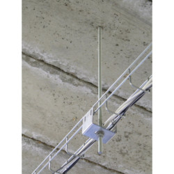 CHEVILLE METALLIQUE FEMELLE GRIP+L AVEC COLERETTE M8x30mm