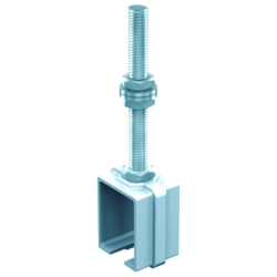 Support enveloppant à tige filetée longue SPORTUB pour rail 35x30mm Mantion 3531L