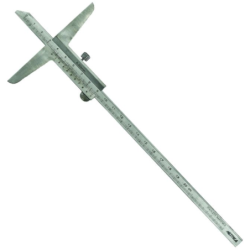 Jauge de profondeur capacité 200mm lecture 1/50éme Vernier avec vis de blocage Metrica