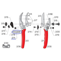 Ressorts pour sécateurs FELCO 2 / 7 / 8 / 9 - Kit 2x2/11