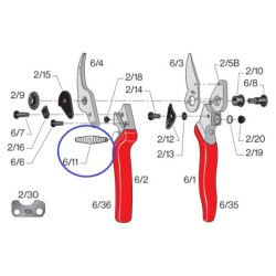Ressorts pour sécateurs FELCO 6 (Kit 2x6/11)
