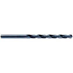 Foret long à métaux taillé meulé HSS Queue cylindrique