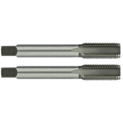 Jeu de 2 tarauds à main HSS BSPG DIN 5157 Trous débouchants