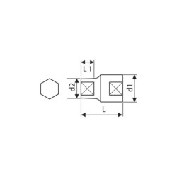 DOUILLE 1/2 STANDARD 6 PANS 11mm EXPERT