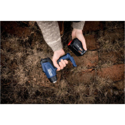 Pistolet à air chaud à batterie 18V - Avec batterie + chargeur - En coffret