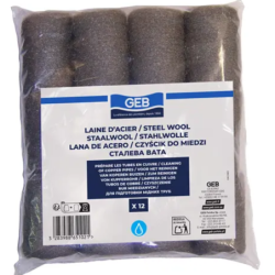 12 TAMPONS LAINE D'ACIER
