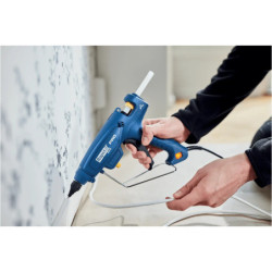 Pistolet à colle éléctrique 220W, 220V pour bâtons de colle Ø12mm Rapid EG340 en boite carton