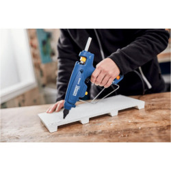 Pistolet à colle éléctrique 220W, 220V pour bâtons de colle Ø12mm Rapid EG340 en boite carton
