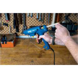 Pistolet à colle éléctrique 220W, 220V pour bâtons de colle Ø12mm Rapid EG340 en boite carton