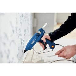 Pistolet à colle éléctrique 120W, 220V pour bâtons de colle Ø12mm Rapid EG320 en coffret