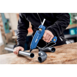 Pistolet à colle éléctrique 120W, 220V pour bâtons de colle Ø12mm Rapid EG320 en coffret