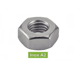 ECROU HU INOX A2 Ø12mm