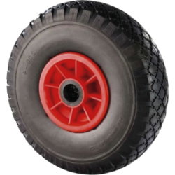 Roue increvable diamètre 260mm moyeu à rouleaux corps plastique