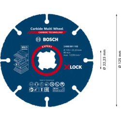 DISQUE A CONCRETION CARBURE Multi X-LOCK EXPERT 125mm