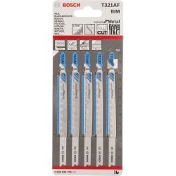 LAME DE SCIE SAUTEUSE RAPIDE POUR METAL 132mm T321AF (blister de 5 pcs)