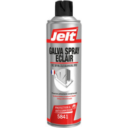 Galvanisation à froid antirouille GALVA FLASH éclair brillant aérosol 650-400ml 005821 Jelt