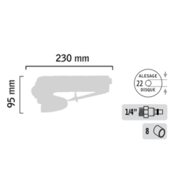 MEULEUSE D'ANGLE Ø125 MM