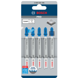 Lame de scie sauteuse PRO BIM Speed Métal 92mm Pas : 1,2mm T121AFC Etui de 5 pièces