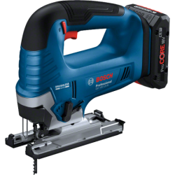 SCIE SAUTEUSE POIGNEE ETRIER A BATTERIE 18V-LI SANS BATTERIE NI CHARGEUR GST 18V-125 S BOSCH AVEC CO