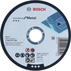 Disque a tronçonner standard Ø125x1,0 acier boite de 50 pieces