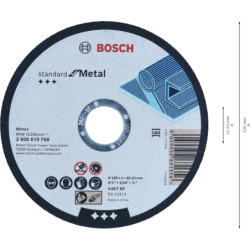 Disque a tronçonner standard Ø125x1,0 acier boite de 50 pieces