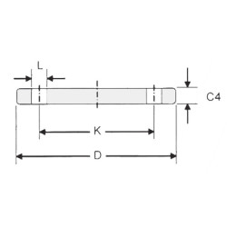 BRIDE PLEINE PN10 DN 125-139.7
