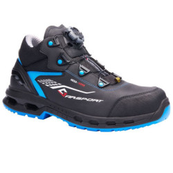 Chaussure haute Hexa Viper Boa S3S ESD Noir/Bleu