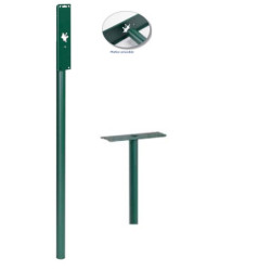 PIQUET ACIER RES.POLY.VERT KIT