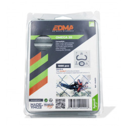 AGRAFES A GRILLAGE OMEGA 20 GALVA C (blister 1000 pcs)
