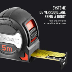 MESURE A RUBAN AVEC BLOCAGE 8MX25MM