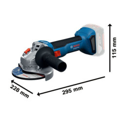Meuleuse angulaire 125mm 18V GWS 18V-8 Sans batterie ni chargeur En coffret L-Boxx
