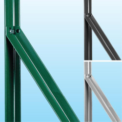 JAMBE DE FORCE PLASTIFIE VERT L-30 HAUT 225cm