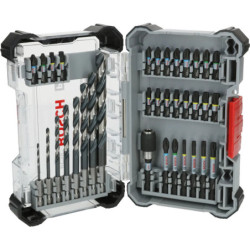 Coffret de 35 pieces embouts de vissage Pro Impact + forets HSS