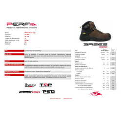 Chaussure haute PB1C S3 SRC Brown