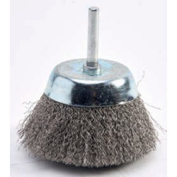 BROSSE METALLIQUE S/TIGE 6mm DUR 0,30 Ø50mm