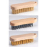 BROSSE METALLIQUE FORME VIOLON ACIER ROND 5 RANGS 200x60mm