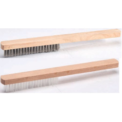 BROSSE BIJOUTERIE FILS ACIER 0,15 AVEC MANCHE BOIS