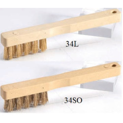 BROSSE BOUGIE ACIER SOUPLE 3 RANGS MANCHE PLASTIQUE