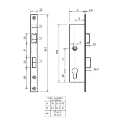 COFFRE METALUX 7/36 SANS GACHE