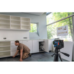 Laser de lignes vertes 3x360° avec batterie et chargeur GLL 12v-100-33CG Bosch Expert 0601065401