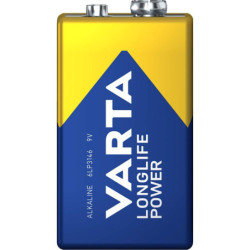 PILE ALCALINE Longlife Power 6LR61 9V VARTA (blister 1 pce)