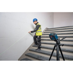Laser de lignes vertes 2 lignes formant une croix à Piles-Batterie en option GLL 20-22G Bosch 060106
